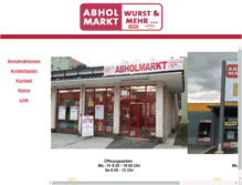 Tablet Screenshot of abholmarkt-leopoldau.at